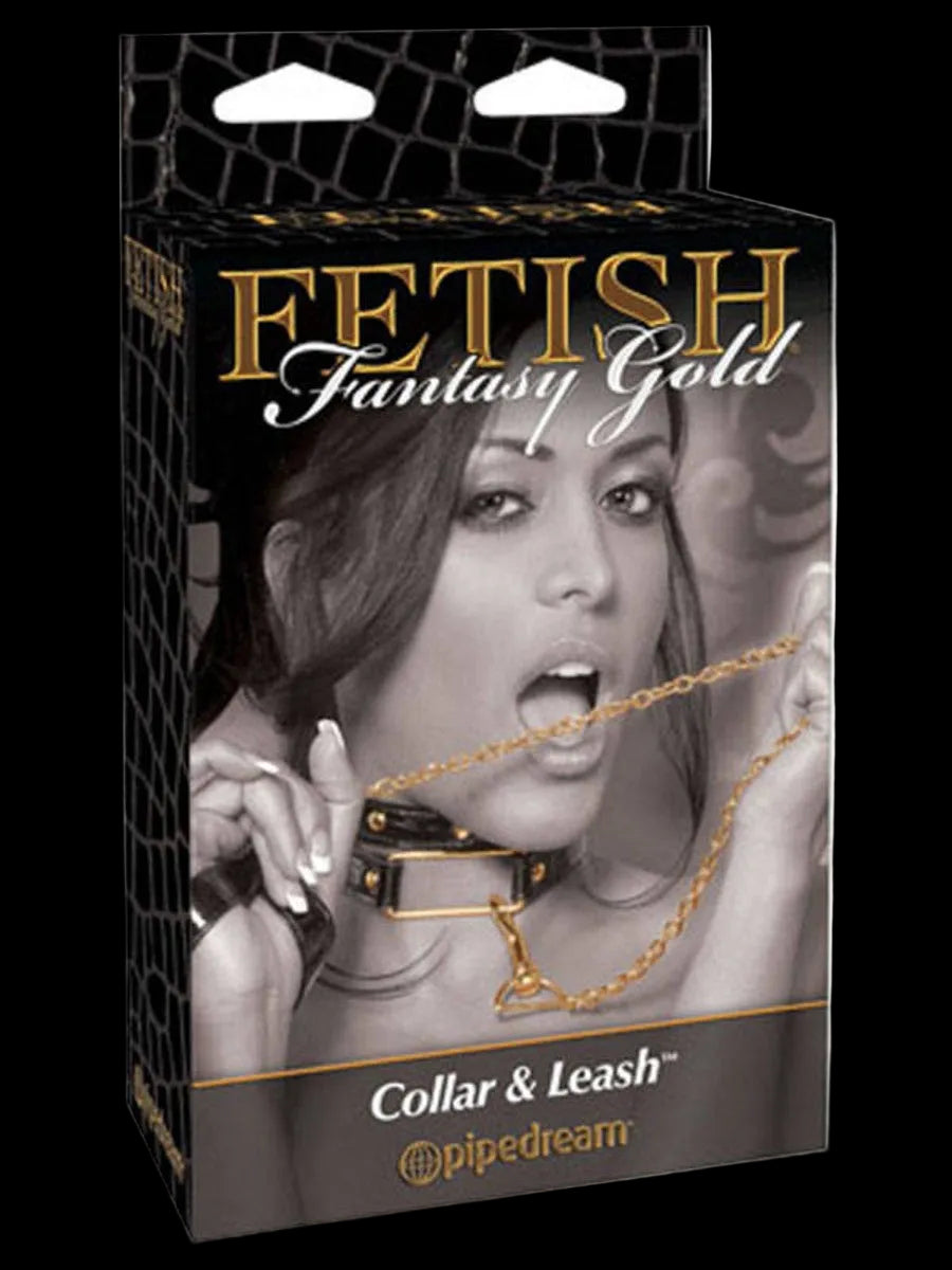 FF Gold Collar and Leash