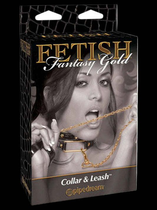 FF Gold Collar and Leash