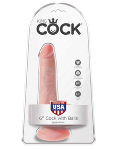 King Cock 6in Cock with Balls