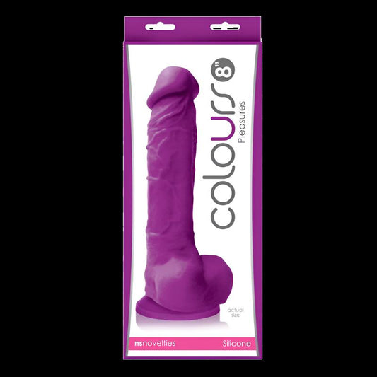 ColourSoft 8 in. Soft Dildo Purple