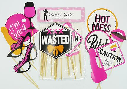 Thirsty Girls- Hen's Night Photo Booth Props