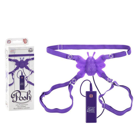 Posh 10 Function Silicone Butterfly Lovers Purple