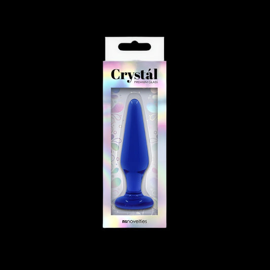 Crystal Tapered Plug Medium Blue
