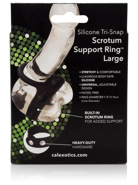 Silicone Tri-Snap Scrotum Support Ring Large