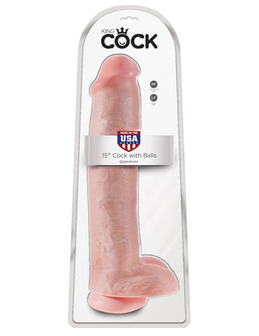 King Cock 15in Cock with Balls