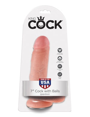 King Cock 7in Cock with Balls