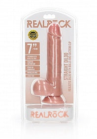 RealRock Realistic Dildo+Balls 7"