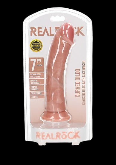RealRock Realistic Curved Dildo 7"