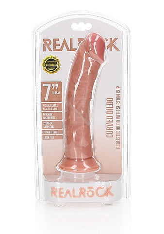 RealRock Realistic Curved Dildo 7"