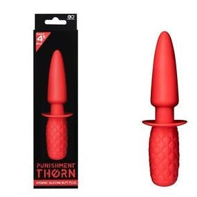 Punishment Thorn 4.5" Butt Plug Red