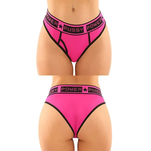 Vibes -Pussy Power Buddy Pack 2Pc. Micro Boyfriend Brief & Lace Thong
