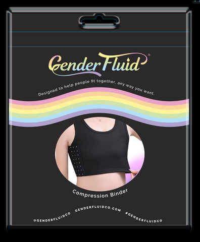 Gender Fluid Chest Compression Binder -Black