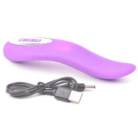 Purple Colour 12-Speed Silicone Rechargeable Vibrating Tongue