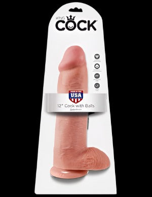 King Cock 12in Cock with Balls