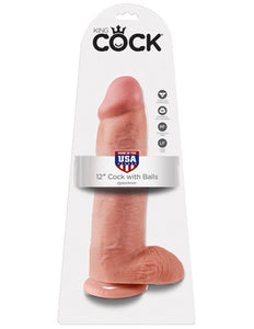 King Cock 12in Cock with Balls
