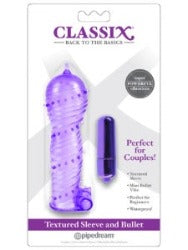 Classix Textured Sleeve & Bullet Purple