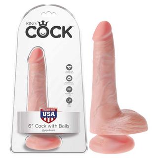 King Cock 6in Cock with Balls