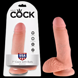 King Cock 7in Cock with Balls