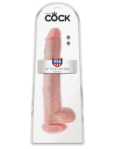 King Cock 14in Cock with Balls
